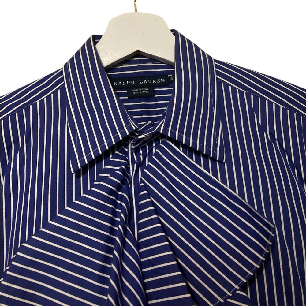 RALPH LAUREN
Blue and White Long Sleeve Keara Shirt NEW - Picture 8 of 14